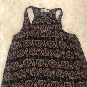 Navy Hollister sleeveless blouse